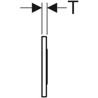 GE Betätigungs-/Abdeckplatten WC-Strg.