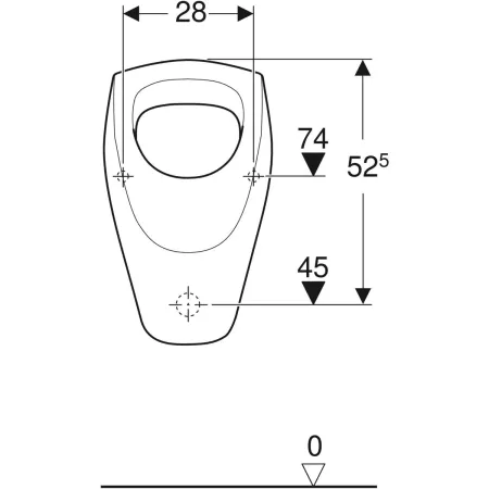 GE Renova Urinal