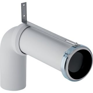 GE Anschlussbogen, 90Gr mit Verlängerung, d110