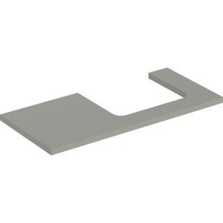 GE ONE WT-Platte, Ausschnitt re, für AWT 105x3x47cm, greige matt