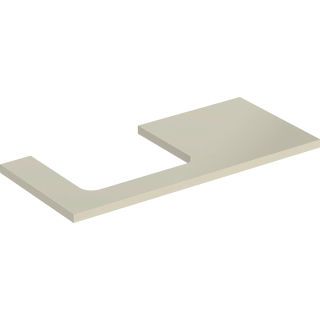GE ONE WT-Platte, Ausschnitt li, für AWT 105x3x47cm, sandgrau hgl.