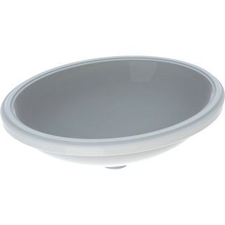 GE VariForm Unterbauwaschtisch, oval 56x46cm, o. Hl, o. Ül., glasiert/weiß
