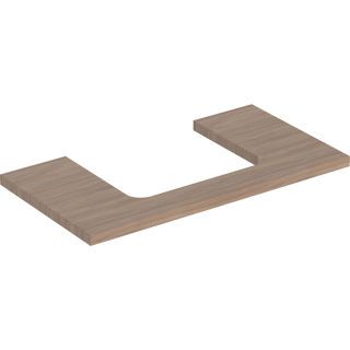 GE ONE WT-Platte, Ausschnitt mi. für AWT 90x3x47cm, Eiche