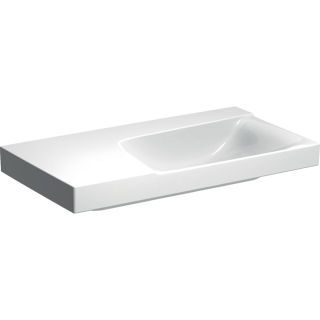 GE Xeno2 Waschtisch m. Ablg. li, 90x48cm o. Hl., o. Ül., weiß, KeraTect