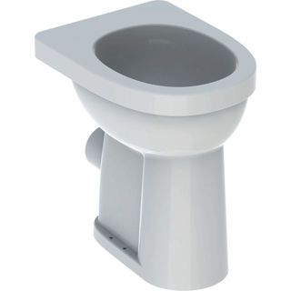 GE Renova Comfort Stand-WC Flachspüler erhöht, Abgang horizontal, weiß