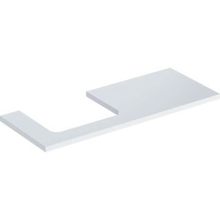 GE ONE WT-Platte, Ausschnitt li, für AWT 120x3x47cm, weiß hgl.