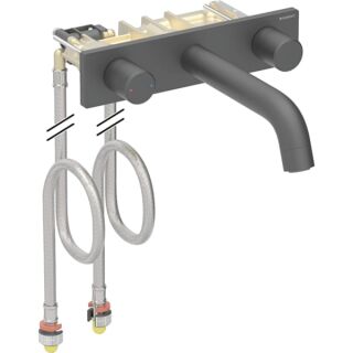GE ONE WT-Arm. rundes Des. W.-Mont. 2Gr. für UP-Funktionsbox, L:20cm, swm/Etc.