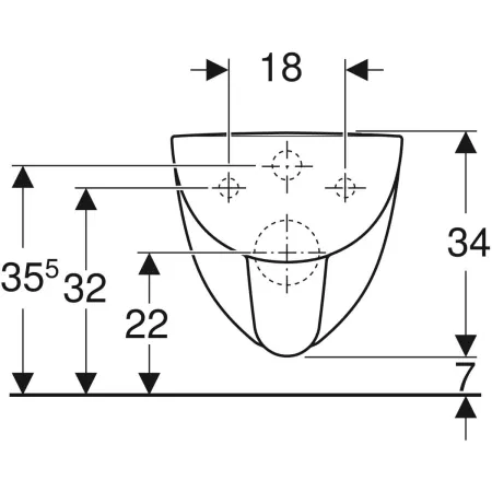 GE Renova Compact Wand-WC Tiefspüler GE Renova Compact Wand-WC Tiefspüler