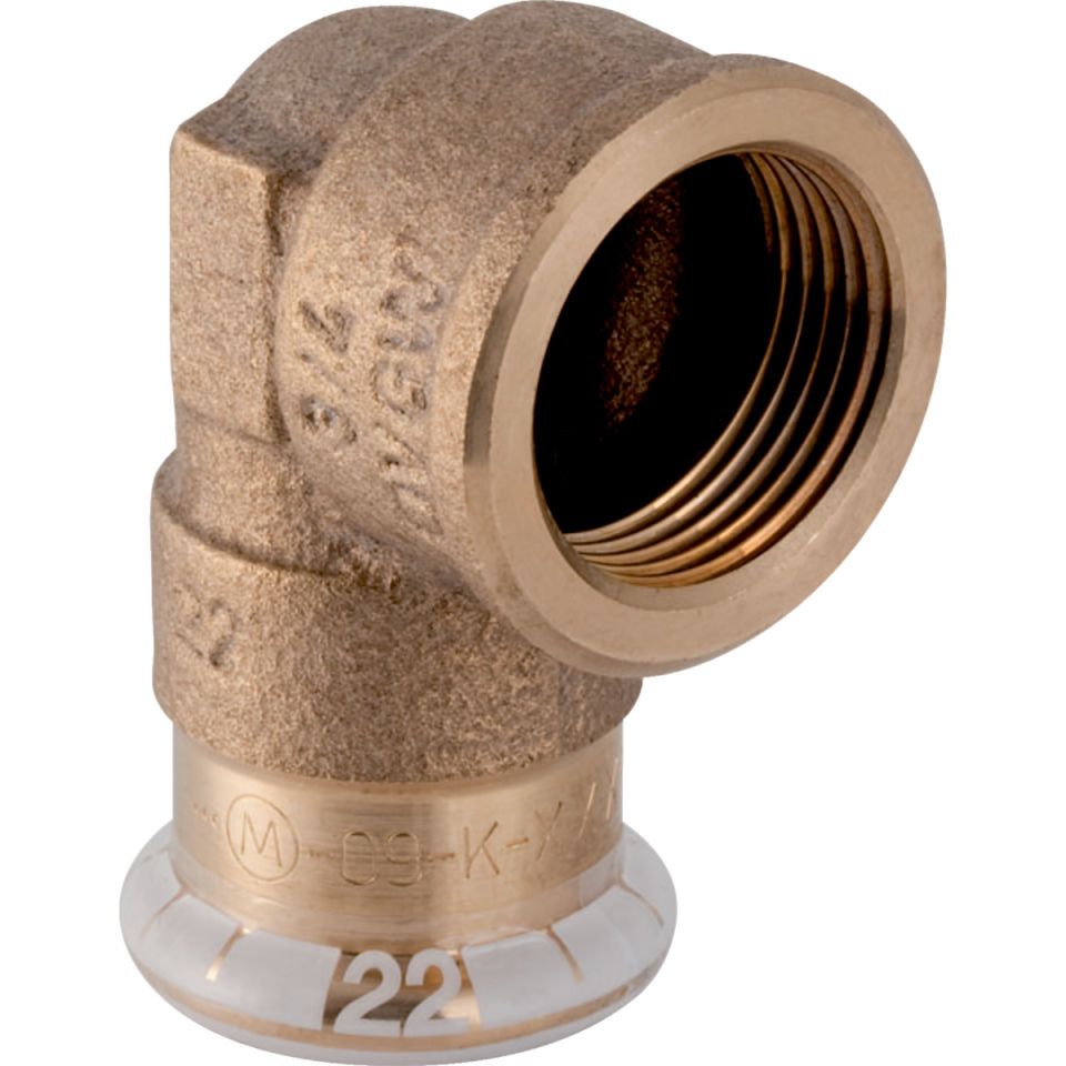 GE Mapress Kupfer Übergangswinkel Gewinde