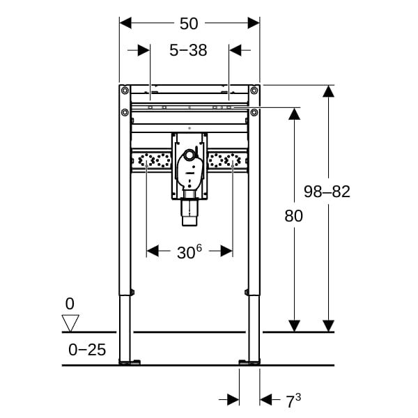 GE Duofix Element für Waschtisch