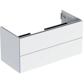 GE ONE Unterschrank für WT/-Platte 2 Schubl., 103,6x50,4x47cm, weiß hgl.