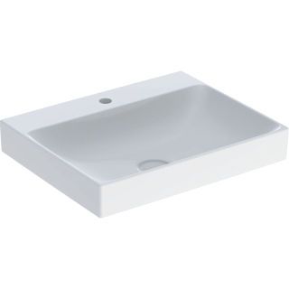 GE ONE Waschtisch 60x48 cm m. Hl., o. Ül., weiß, KeraTect