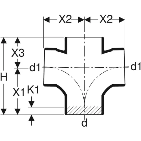 GE Silent-db20 Bogenabzweig