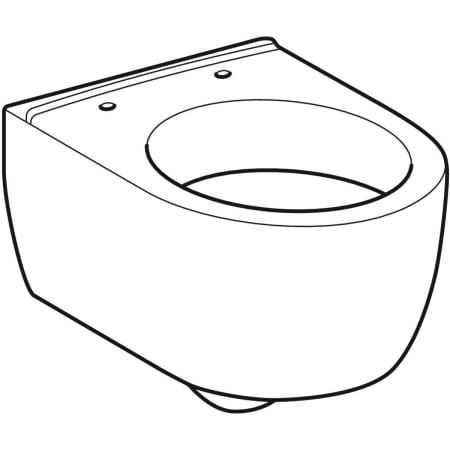 GE iCon Wand-WC Tiefspüler