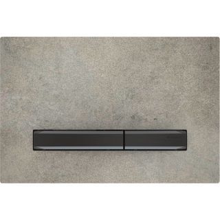 GE Sigma50 BetPl., für 2-Mengen-Spülung Square, Metallfarbe schwarzchr Betonopt