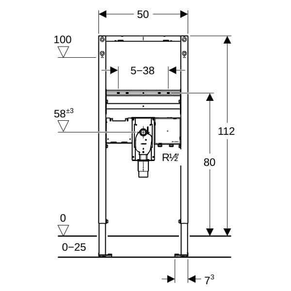 GE Duofix Element für Waschtisch