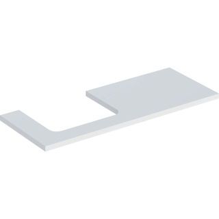 GE ONE WT-Platte, Ausschnitt li, für AWT 120x3x47cm, weiß matt