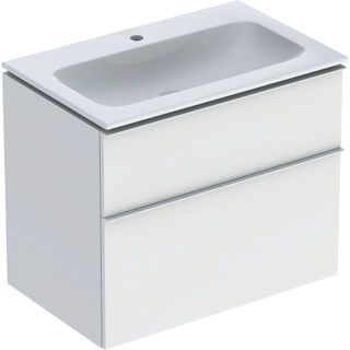GE iCon Set MWT m. US, 2 Schubl. 75x63x48cm, weiß matt