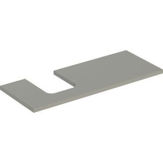 GE ONE WT-Pl. Aus li für AWT Schalenform 120x3x47cm, greige matt