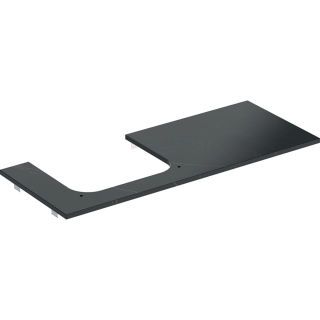 GE ONE WT-Platte, Ausschnitt li, für AWT 120x2x47cm, Marmoroptik schwarz matt