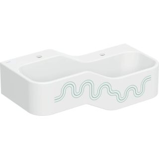 GE Bambini Spiel-/Waschlandschaft B:90cm 2 Waschpl., tieferes B re, 2 Hl., grün