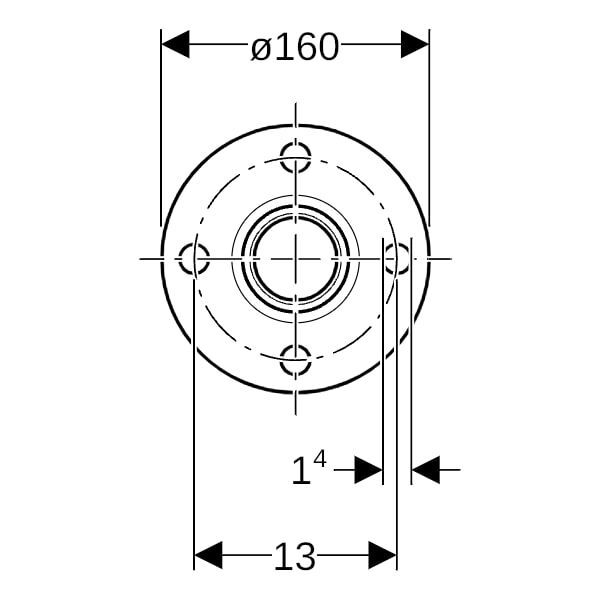 GE Mapress Therm Flansch mit Pressmuffe