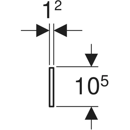 GE Bambini Dekorblende, Front für zwei Waschtischarmaturen, weiß