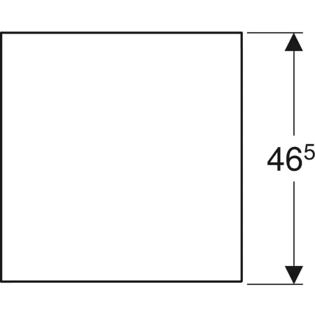 GE ONE Seitenelement 45x47x49,2cm, weiß matt