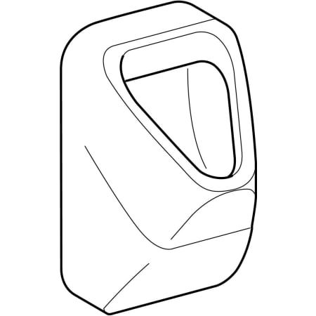GE Alivio Urinal, Zulauf von hinten Abgang nach hinten oder unten, weiß