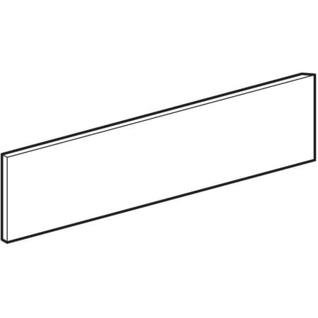 GE Bambini Dekorblende, Seite tieferes Becken, weiß