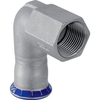 GE Mapress Edelstahl Übergangswinkel 90Gr mit IG d15-Rp1/2