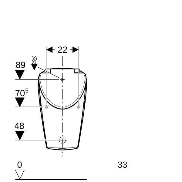 GE Renova Urinal