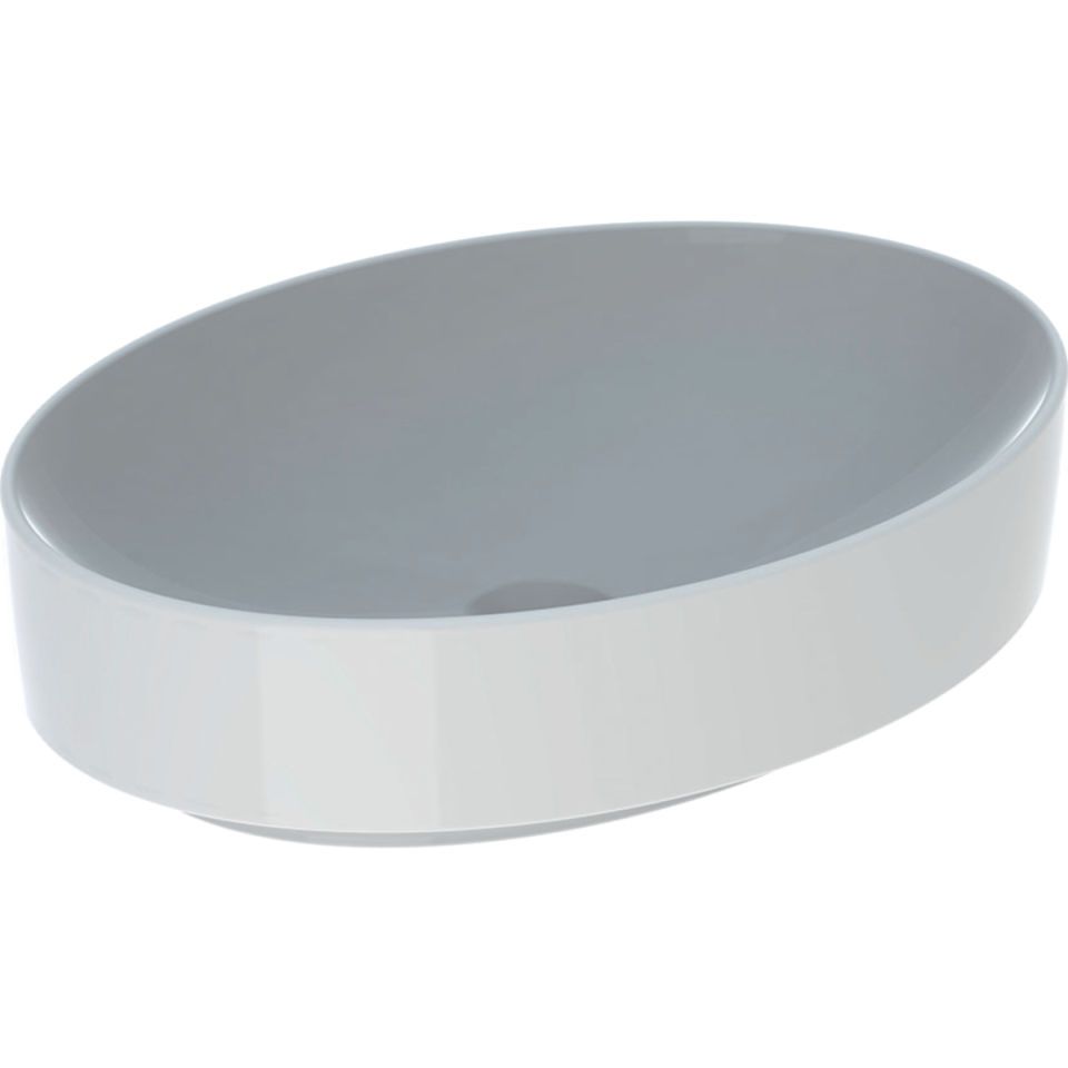 GE VariForm Aufsatzwaschtisch, oval 55x40cm, o. Hl, o. Ül., weiß, KeraTect