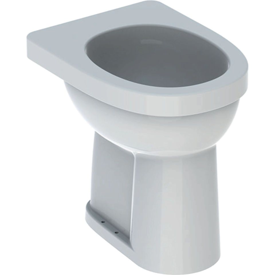 GE Renova Comfort Stand-WC Flachspüler erhöht/barrierefrei, Abg.verti.,KeraTect