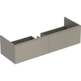 GE Xeno2 Unterschrank f. WT aus VARICOR mit zwei Hl., 139,5x35x47,3cm, greige