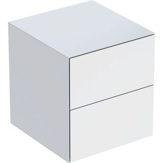 GE ONE Seitenschrank mit 2 Schubl. 45x49,2x47cm, weiß hgl.