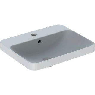 GE VariForm Einbauwaschtisch, rechteckig mit HLB, 55x45cm, m. Ül., glasiert/weiß