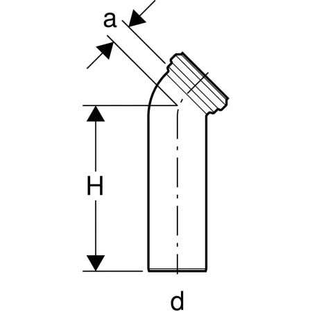 GE Ablauf-Anschlussbogen