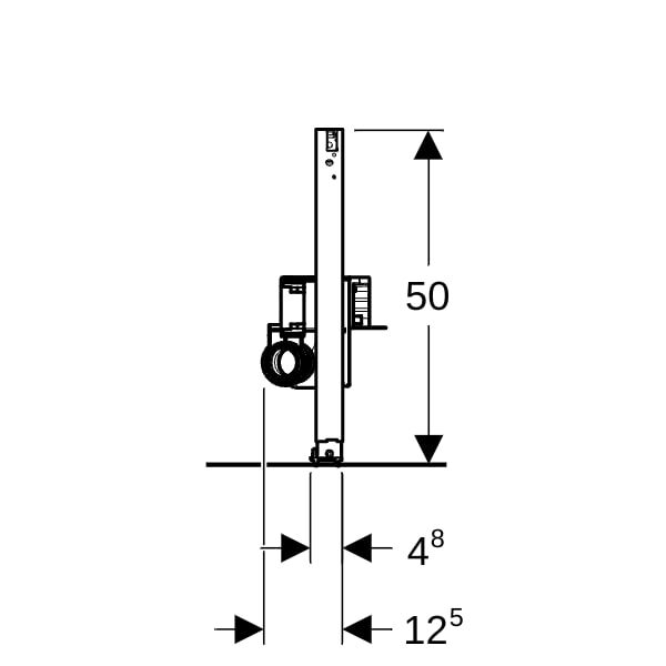 GE Duofix Element für Dusche