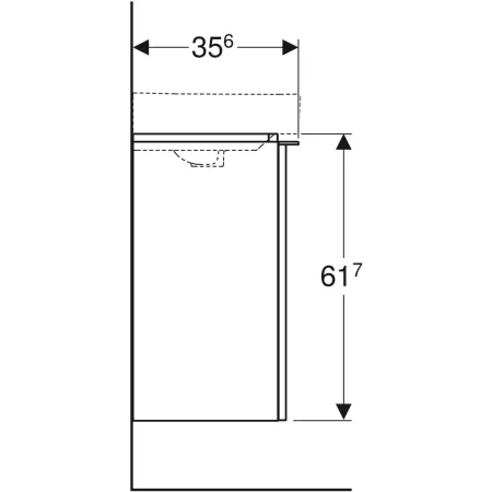 GE Smyle Square US für Handwaschbecken