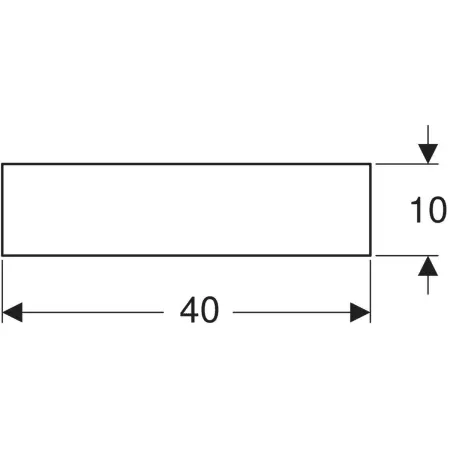 GE Bambini Dekorblende, Seite tieferes Becken, weiß