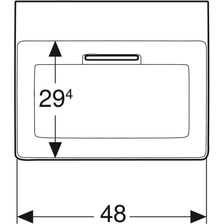 GE ONE AS-WT eckig, 50x41cm, CleanDrain o. Hl., o. Ül., weiß matt/weiß glzd.