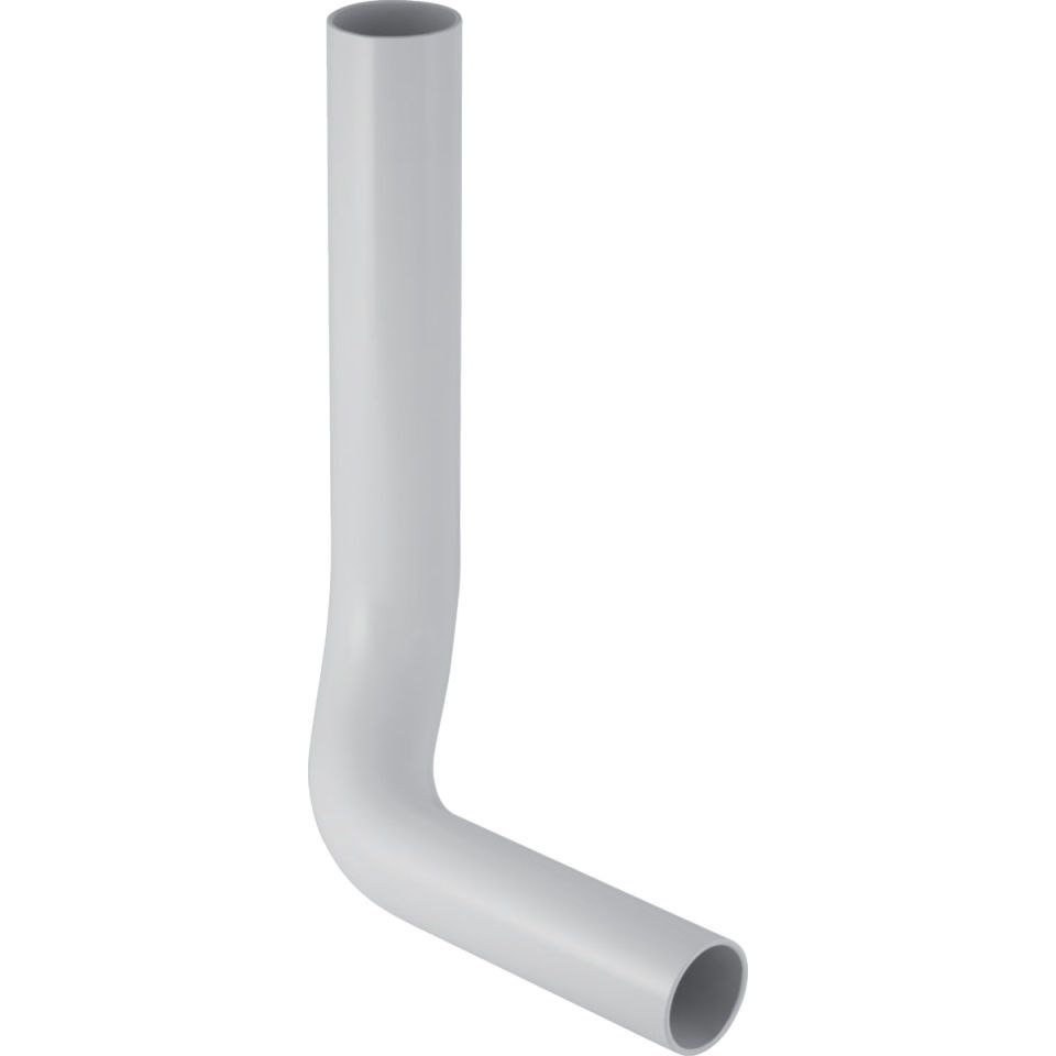 GE Spülbogen 90Gr 28x21 cm links gekröpft 14 cm weiß-alpin d50/44