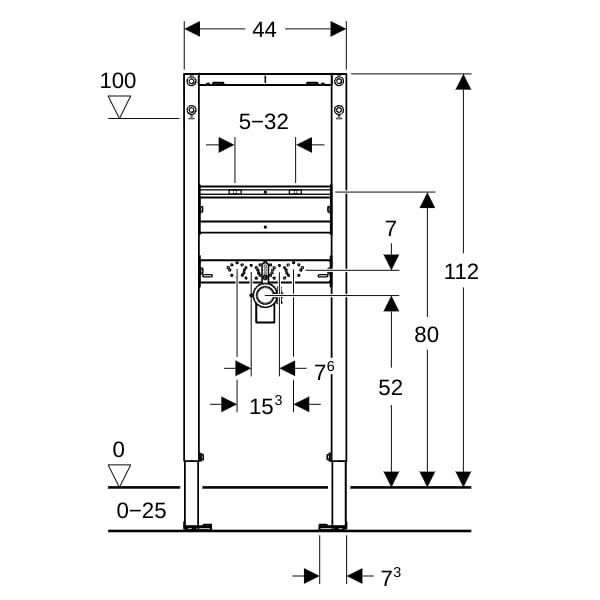 GE Duofix Element für Waschtisch