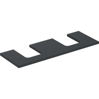 GE ONE WT-Pl. Aus re/li f. AWT Schalenf. 135x3x47cm, lava matt