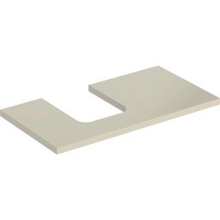 GE ONE WT-Pl. Aus li für AWT Schalenform 90x3x47cm, sandgrau hgl.