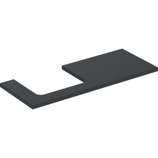 GE ONE WT-Platte, Ausschnitt li, für AWT 120x3x47cm, lava matt