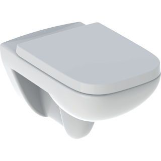 GE Renova Plan Set Wand-WC mit WC-Sitz Tiefspüler, Rimfree, T:54cm, weiß