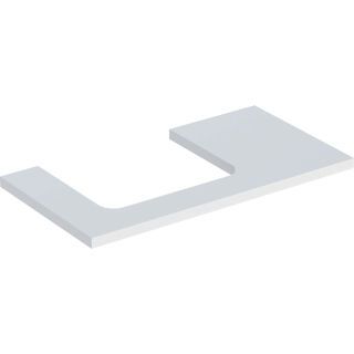 GE ONE WT-Platte, Ausschnitt li, für AWT 90x3x47cm, weiß matt
