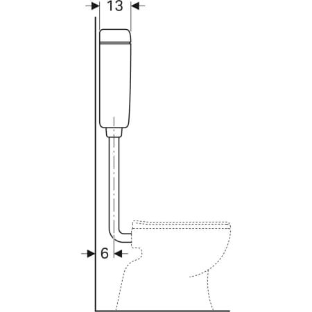GE Aufputzspülkasten AP127